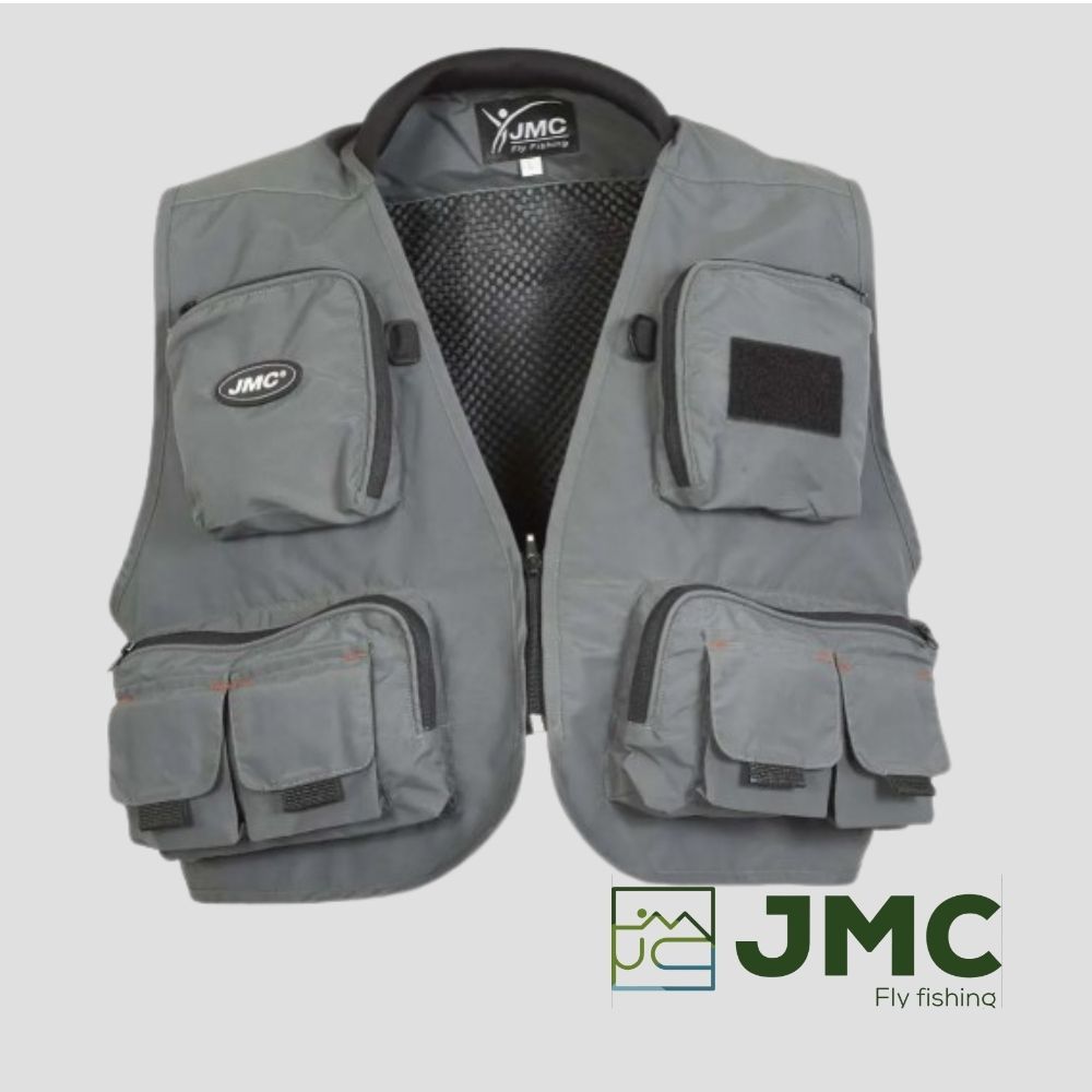 Gilet da pesca JMC DIPLOMAT Gris V2