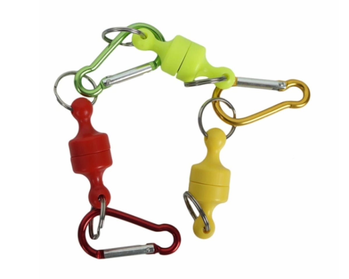 Magnetic net release colored