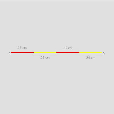 Nylon indicatore INDICATOR hotfly - giallo rosso - 30mt